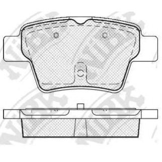 Колодки тормозные задние дисковые к-кт NiBK PN0069 фото