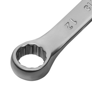 Ключ комбинированный 12мм CrV, матовый хром// MATRIX фото 4