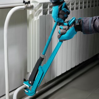 Ключ трубный рычажный №4,3" цельнокованый тип CrV "L" GROSS фото 6