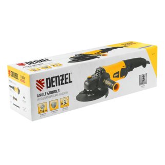 DENZEL 26910 Машина шлифовальная угловая AG150-1500, 1500 Вт, 150 мм, 8500 об/мин фото 15