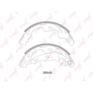 Колодки барабанные к-кт LYNXauto BS7526 фото