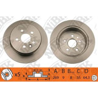 Диск тормозной NiBK RN1232 фото