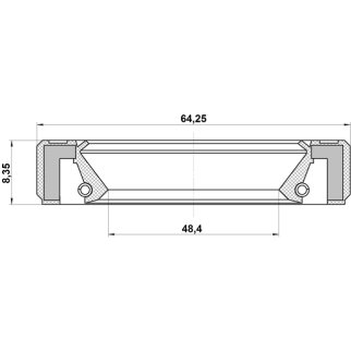 Сальник привода FEBEST 95GBY-50640808R фото 2