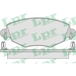 Колодки тормозные передние к-кт Lpr 05P865 фото