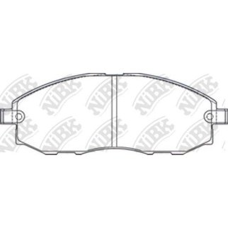 Колодки тормозные передние к-кт NiBK PN0434 фото