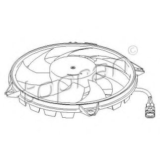 Вентилятор радиатора topran 721534755 фото