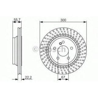 Диск тормозной задний BOSCH 0 986 479 655 фото