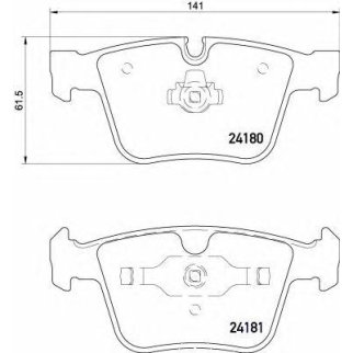 Колодки тормозные, комплект задний фото