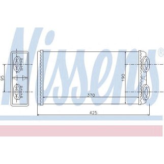 Радиатор отопителя Nissens 71925 фото