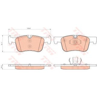 Колодки тормозные передние к-кт TRW GDB1934 фото