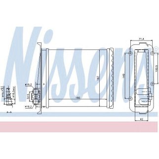 Радиатор отопителя Nissens 73640 фото