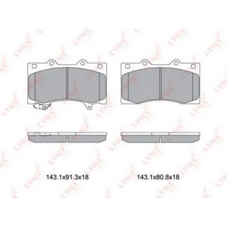 Колодки тормозные передние к-кт LYNXauto BD5744 фото