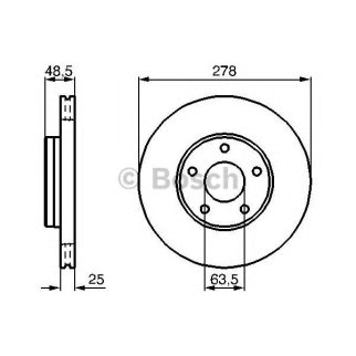 Диск тормозной BOSCH 0 986 479 173 фото