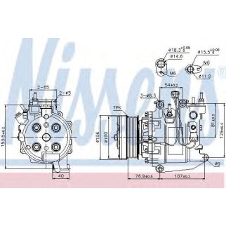 Компрессор системы кондиционирования Nissens 89247 фото