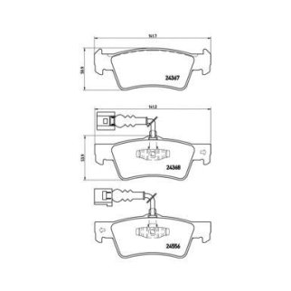 Колодки тормозные задние к-кт brembo P 85 068 фото