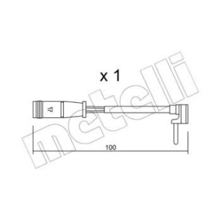 Датчик износа колодок METELLI _SU.330 фото