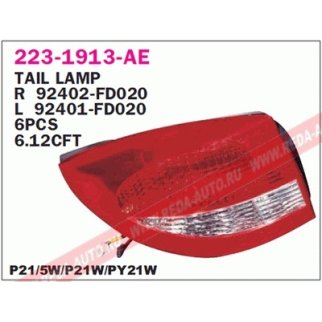 Фонарь задний правый DEPO 223-1913R-AE фото