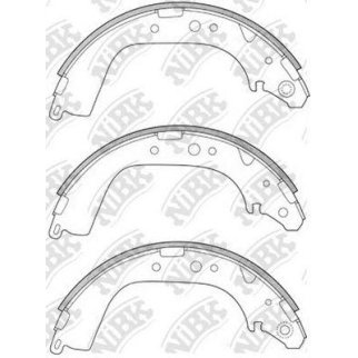 Колодки барабанные к-кт NiBK FN2280 фото