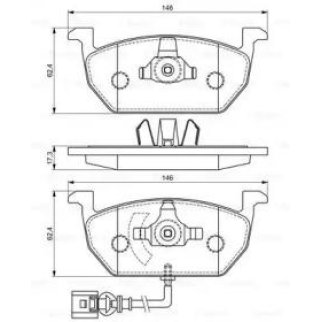 Колодки тормозные передние к-кт BOSCH 0 986 494 721 фото