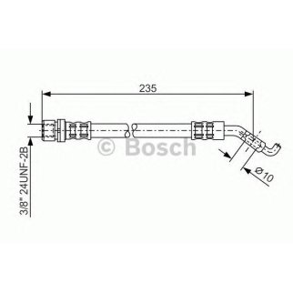 Шланг тормозной BOSCH 1 987 476 207 фото
