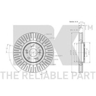 Диск тормозной передний (320x32mm) / HONDA Accord-VIII,IX 08~ фото