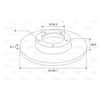 Диск тормозной RENAULT CLIO III (2005-) зад x1 фото
