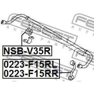Стойка заднего стабилизатора FEBEST 0223-F15RR фото