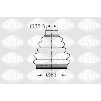 Пыльник ШРУСа наружный передний SASIC 2933203 фото