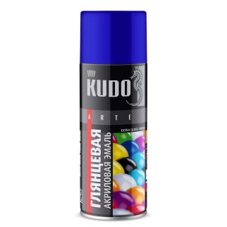 Эмаль универсальная акриловая RAL 5002 ультрамарин высокоглянцевая KUDO KUDO KUA5002 фото