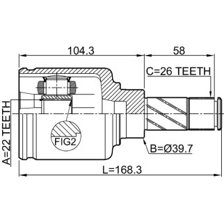 ШРУС внутренний FEBEST 2411-KANIILH фото 2