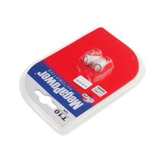 Лампа T10W (W2,1x9,5d) 1 SMD 5050 WHITE блистер (2шт) 6000K 12V MEGAPOWER фото 1
