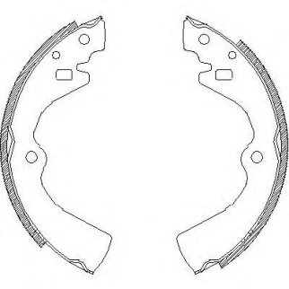 4127.00_=464SBS=K1170-01=138 100-SX=361401B=FSB258 !колодки барабанные Nissan Bluebird 2.0 86-90 фото