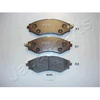 Колодки тормозные передние к-кт Japanparts PA-W05AF фото