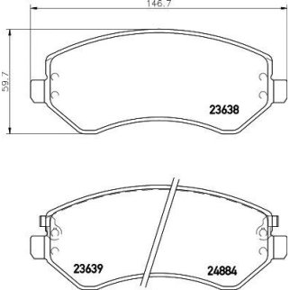 Колодки тормозные передние к-кт TEXTAR 2363801 фото