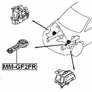 Опора двигателя FEBEST MM-GF2FR фото 2