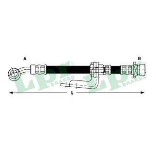 Шланг тормозной Lpr 6T47322 фото