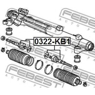 Тяга рулевая FEBEST 0322-KB1 фото