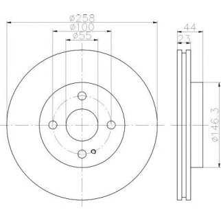 Диск тормозной передний вентилируемый TEXTAR 92166803 фото