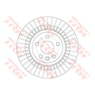 Диск тормозной задний TRW DF6308 фото