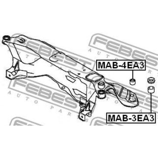 Сайлентблок подрамника FEBEST MAB-4EA3 фото