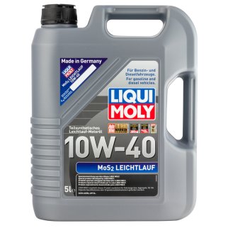 Масло моторное LIQUI MOLY LEICHTLAUF МоS2 10W40 5л п/синт. фото