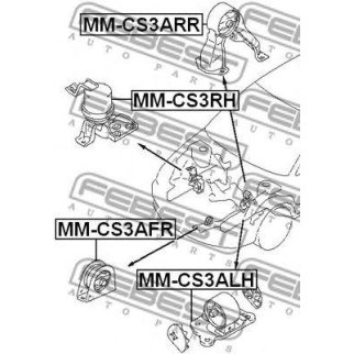 Опора двигателя задняя FEBEST MM-CS3ARR фото