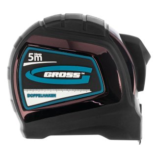 Рулетка 5м 25мм Doppelhaken двухсторонний зацеп GROSS фото 4