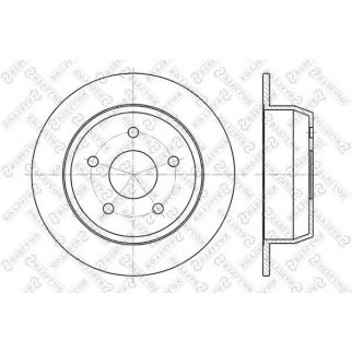 6020-9304-SX_диск тормозной задний! Jeep Grand Cherokee 4.0/4.7/3.1TD 99> фото