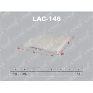 Фильтр салона LYNXauto LAC-146 фото