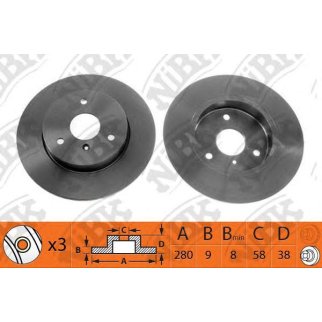 Диск тормозной передний для Smart фото