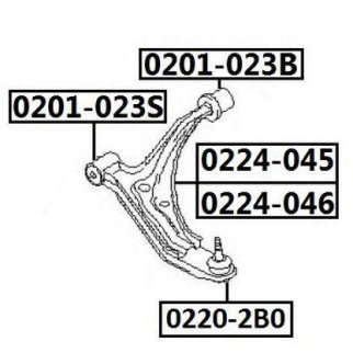 Сайлентблок ASVA 0201-023B фото