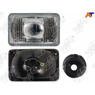 Фара универсальная лев./прав.прямоугольная H4 HONDA/NISSAN/SUBARU фото