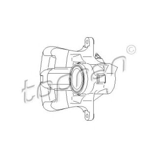 Суппорт тормозной передний topran 110287755 фото