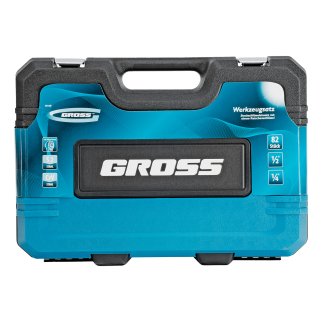 Набор инструмента 82пр. 1/2" 1/4" 120 зубьев GROSS фото 4